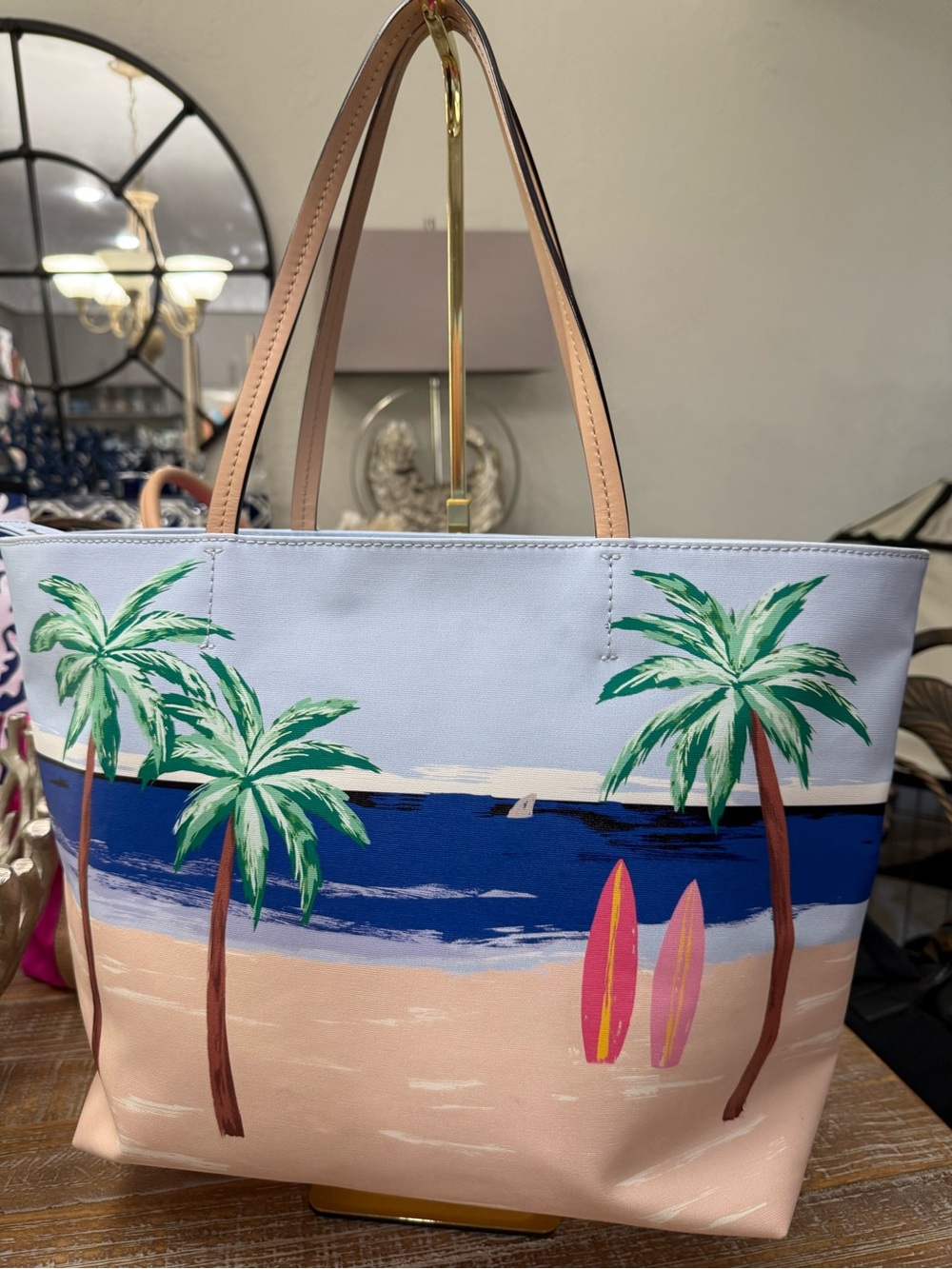Kate Spade Hallie Tote “California Dreaming Surf” Tote; Special Edition Release - Picture 3 of 11